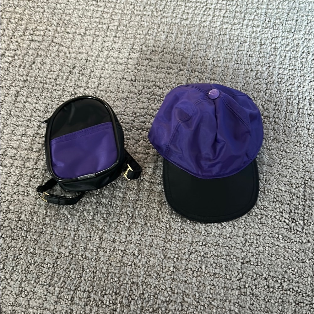 Purple and Black Doll Accessories Set